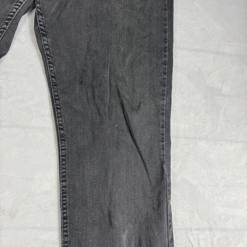 Vintage Riders By Lee Womens Straight Leg Jeans Black Denim 5-Pockets Size 16L